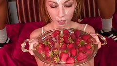 Dreads reccomend teen fucks cums over strawberry