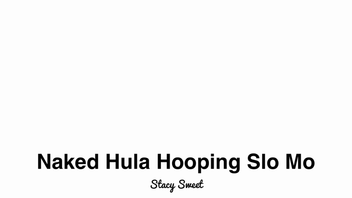 Slow motion hula hoop