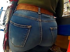 best of Ass tight blue jeans