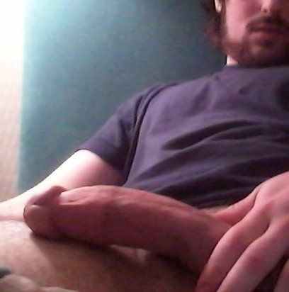 Thick white cock jerking session