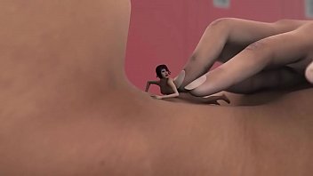 Giantess play with nudity tits