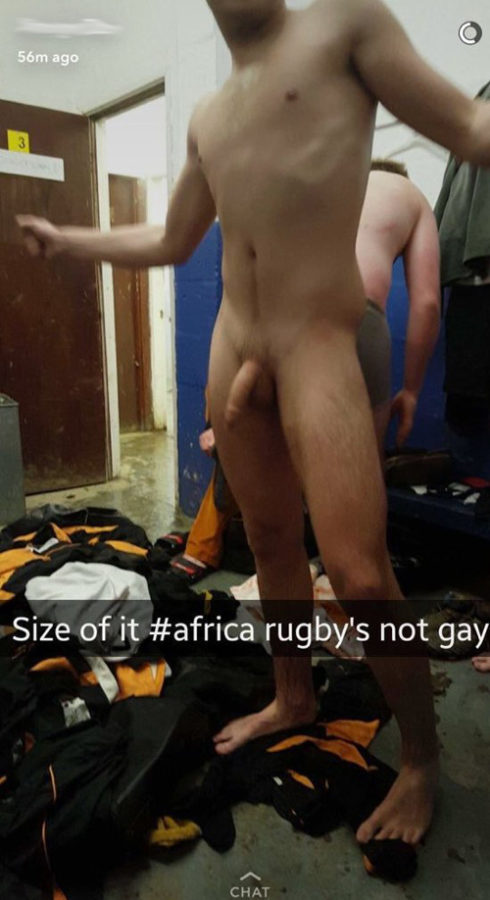Locker room rugby exposed nude