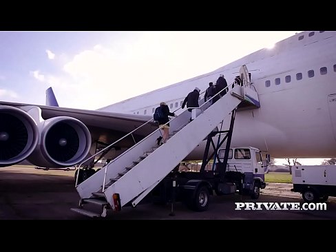 Private plane fuck