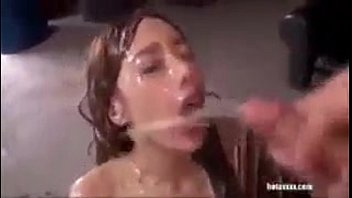 Swallowing so much cum