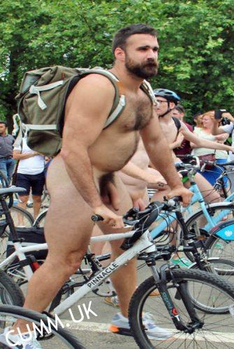 Worl naked bike with hairy